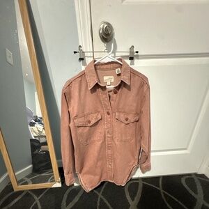 Brick Denim Washed collared Button Down Shirt XS NWOT